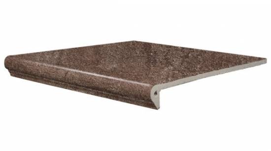 Клинкерная ступень фронтальная Bremen Dunkelbraun SDS 310x320x25/10 мм
