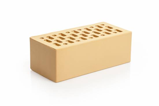 Облицовочный кирпич Магма Ваниль пустотелый - 250x120x88 мм