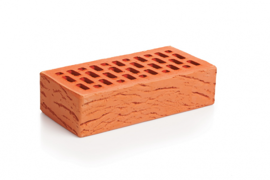 Облицовочный кирпич Магма Красный антик пустотелый - 250x120x65 мм