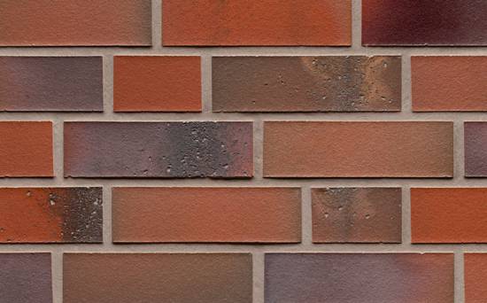 Фасадная плитка ручной формовки Feldhaus Klinker R580 salina carmesi colori, 240*71*14 мм