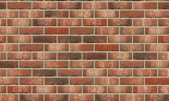 Кирпич клинкерный пустотелый Feldhaus Klinker K658 sintra ardor belino рельефный, 215*102*65 мм